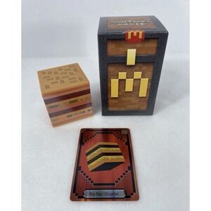 A Minecraft Movie McDonald's Happy Meal Big Mac Crystal Figure w/ Unused Code